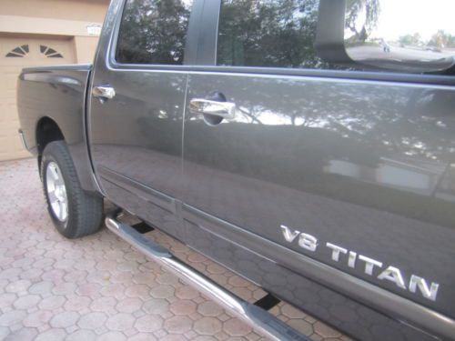 2005 NISSAN TITAN CREW CAB 4 DOOR 4X4 LEATHER POWER SEAT ALLOYS LOW MILES MINT!!, image 4