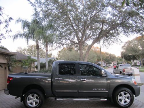 2005 NISSAN TITAN CREW CAB 4 DOOR 4X4 LEATHER POWER SEAT ALLOYS LOW MILES MINT!!, image 5
