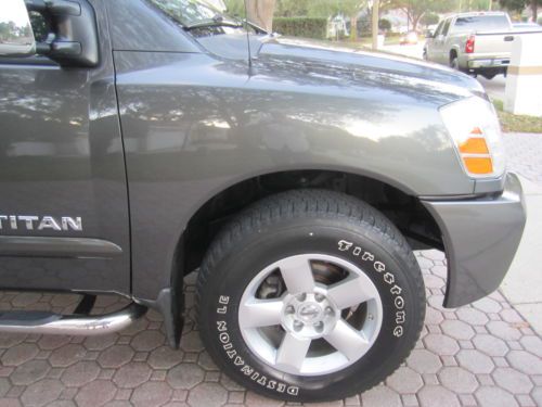 2005 NISSAN TITAN CREW CAB 4 DOOR 4X4 LEATHER POWER SEAT ALLOYS LOW MILES MINT!!, image 6