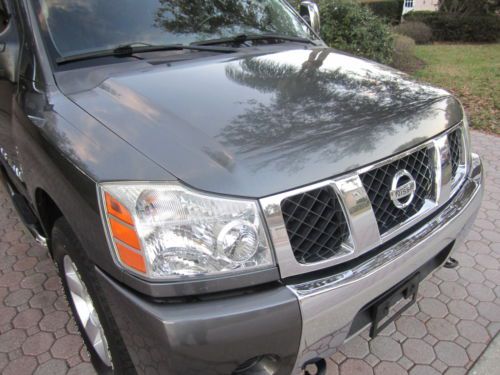2005 NISSAN TITAN CREW CAB 4 DOOR 4X4 LEATHER POWER SEAT ALLOYS LOW MILES MINT!!, image 24