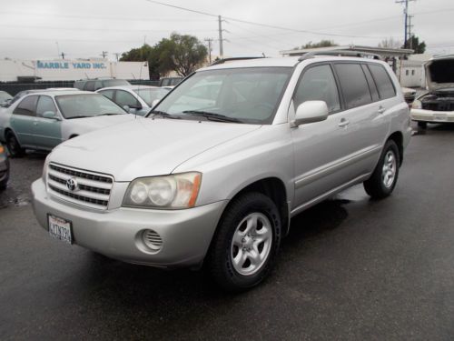 2002 toyota highlander, no reserve