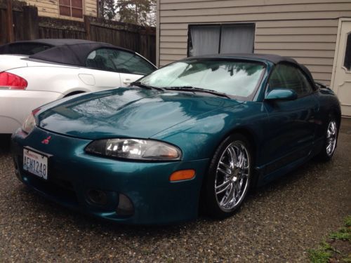 1999 mitsubishi eclipse spyder gst convertible low 75k miles! (300zx supra rx7)