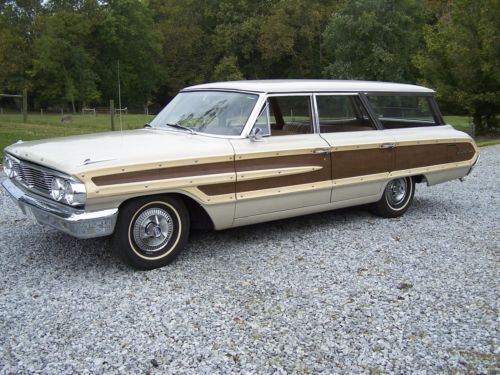 1964 ford galaxie 500 country squire - beautiful unrestored 62k mile car