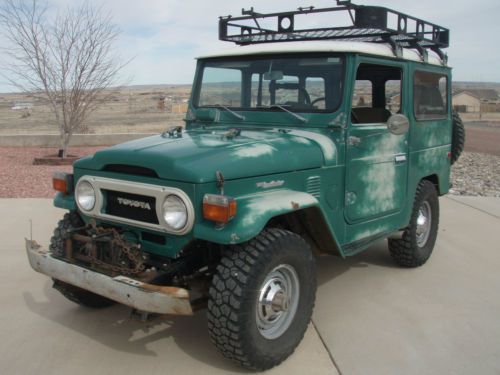 1976 toyota landcruiser fj40, v8, 5spd nv4500, very clean survivor, pto winch