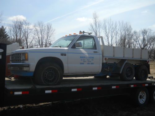 84 chevrolet chevy s10 4x4 custom tandem axle dump truck