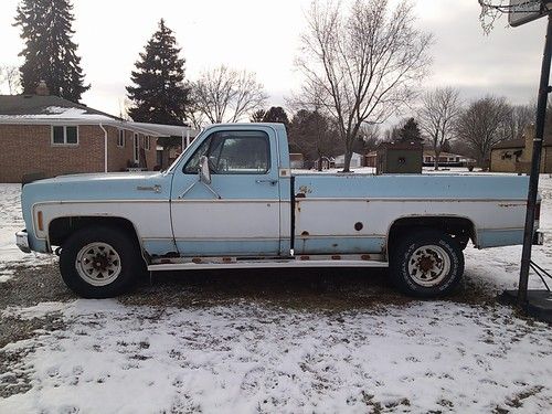 1977 chevy chevrolet c20 silverado truck with 454 trailering special very rare!!