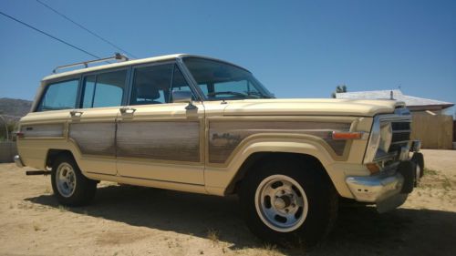 1988 jeep grand wagoneer slumbering in the dry california desert - no reserve!!!