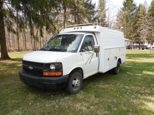 2003 chevy express cutaway utility, service truck van