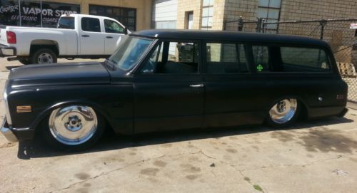 1969 chevy suburban slammed bagged rat rod shop truck  clear title hot rod