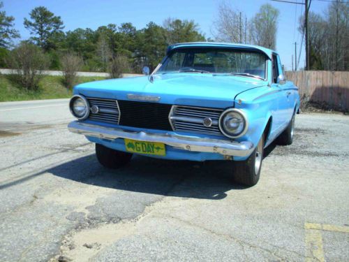 1965 plymouth ute  austrialian vehicle in usa since 1986