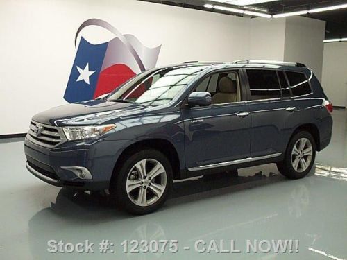 2012 toyota highlander ltd awd sunroof nav 3rd row 38k texas direct auto