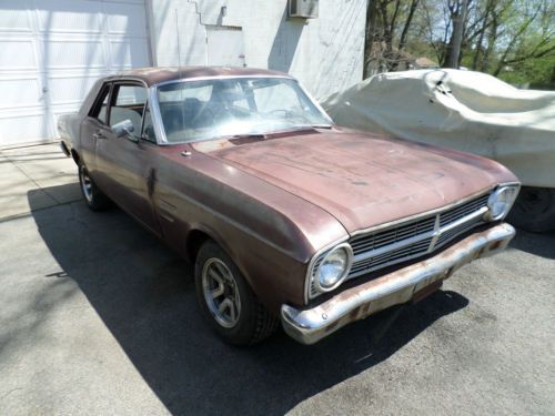 1967 ford falcon v-8 4 speed hot rod barn find !