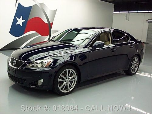 2008 lexus is350 climate seats sunroof nav rear cam 75k texas direct auto