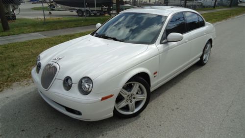 2003 jaguar s-type r series luxury sport sedan with 29,000 florida miles