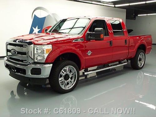 2011 ford f-250 crew diesel fx4 4x4 nav rear cam 41k mi texas direct auto