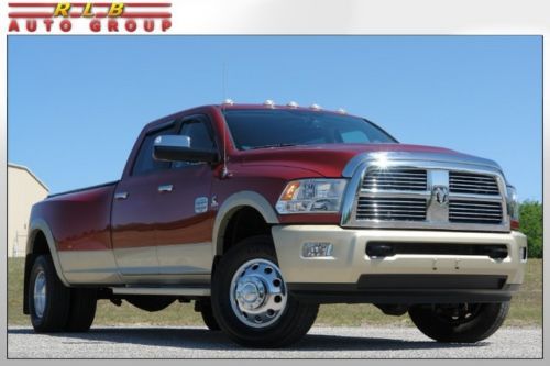 2012 ram 3500 laramie longhorn crew cab dually 4x4 navigation! low low miles!