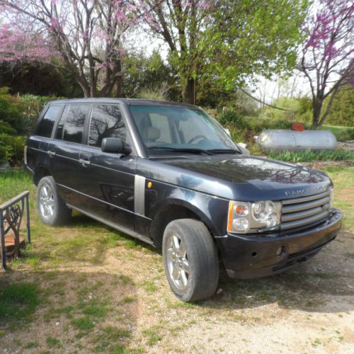 2003 range rover hse, salvage title