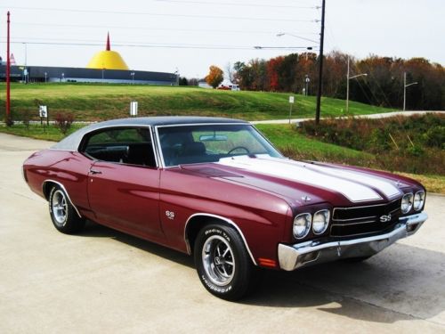 1970 ls6 chevelle!! 454/450 hp!! black cherry/black!! true ls6/ 2-owner!!