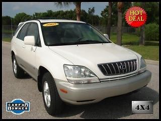 2003 lexus rx300 4wd 4x4 leather sunroof new tires! carfax certified one owner