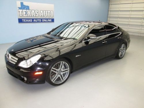 We finance! 2008 mercedes-benz cls63 amg 518 hp roof nav heated seats texas auto