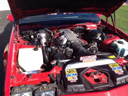 1990 Chevy IROC Convertible Rare Red Leather, image 9