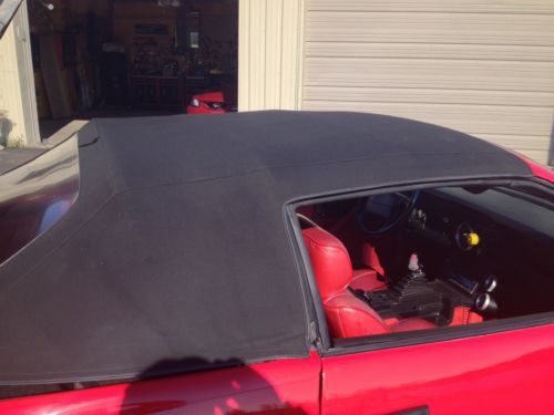 1990 Chevy IROC Convertible Rare Red Leather, image 11