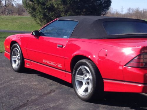 1990 Chevy IROC Convertible Rare Red Leather, image 12