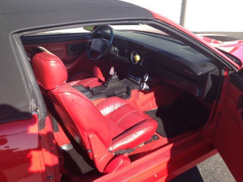 1990 Chevy IROC Convertible Rare Red Leather, image 13