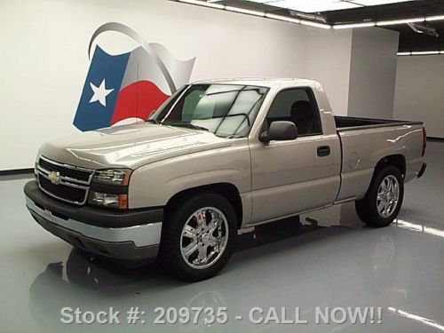 2007 chevy silverado reg cab bedliner 20&#039;&#039; wheels 72k texas direct auto