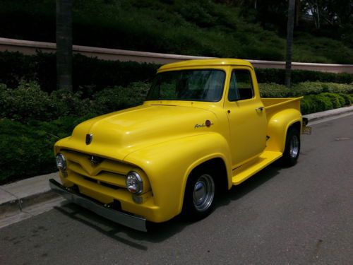 Beautiful 1955  f100 old school hotrod short bed pickup v8 auto kool cruiser