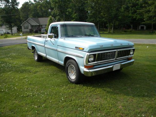 1970 ford f-100 sport custom,302 automatic,aftermarket air,southern truck,lwb