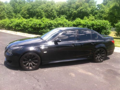 2006 bmw m5 black on black on black 500hp