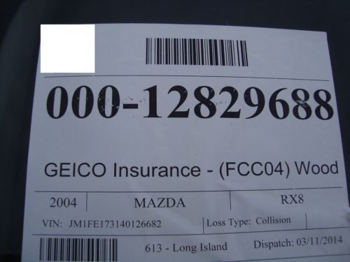 Mazda RX8 6-Speed Salvage Rebuildable Repairable Wrecked Project Damaged FIXER, US $3,995.00, image 25