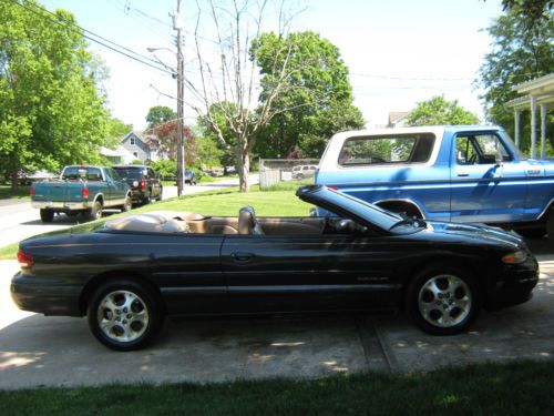 1999 chrysler sebring jxi convertible charcoal black low miles new top newbrakes