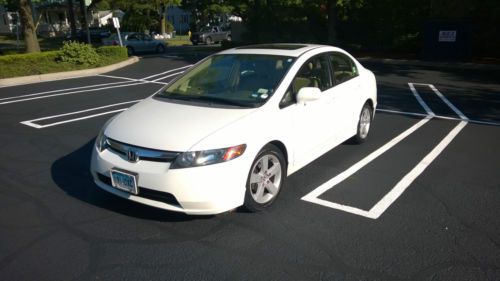 2007 honda civic ex (white)