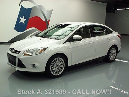 2012 ford focus sel sedan auto htd leather sync 68k mi texas direct auto