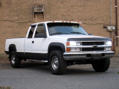 1998 chevrolet k2500 silverado ext cab 6.5l tdsl 4wd - diesel - police package