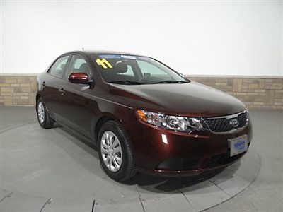 Kia forte ex low miles 4 dr sedan automatic gasoline 2.0l 4 cyl engine spicy red