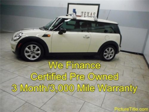 09 mini cooper clubman leather auto certified warranty we finance texas