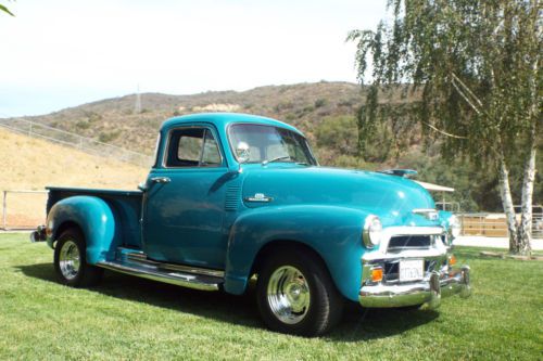1954 chevrolet &#034;5&#034; window truck....no reserve....california beautiful......