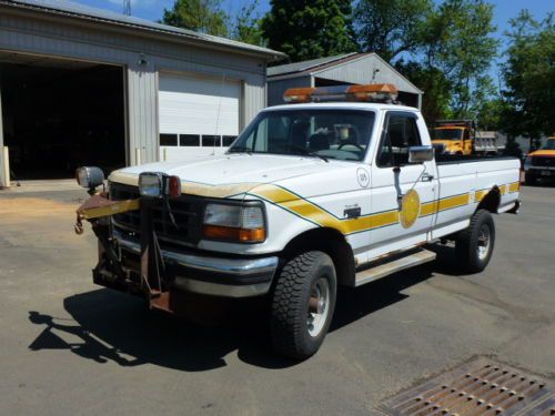 1995 ford f350 with 9 ft fisher power angle snow plow