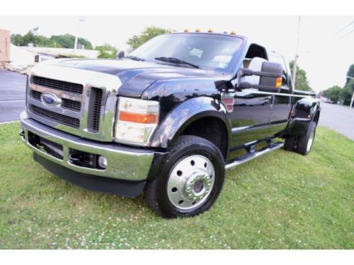 2008 ford f-450 diesel lariat, dual rear wheels 4x4 , crew cab, leather