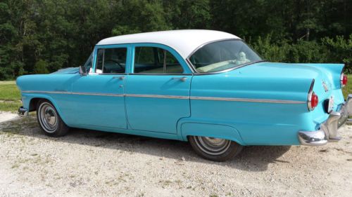 1955 ford customline 4dr 3 speed w/overdrive 292 v8