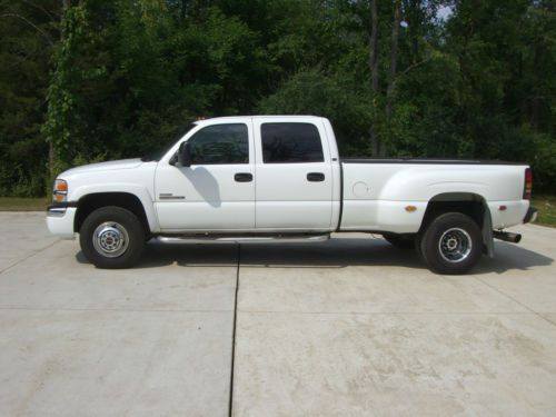 2007 gmc sierra 3500 crew cab diesel dually w/auxiliary fuel tank