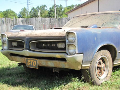 1966 gto  4 speed true barn find