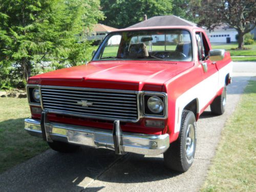 1974 chevrolet scottsdale shortbed 4wd rebuilt v-8 with 20k miles