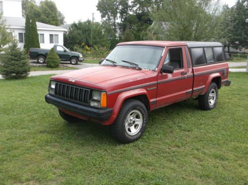 1988 jeep comanche standard cab 2wd 4 cyl 4 spd plus extra wheels and parts