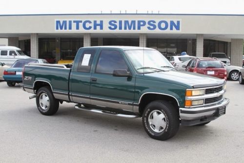 1998 chevrolet silverado 1500 x cab z-71 4x4   perfect 1- owner southern carfax!