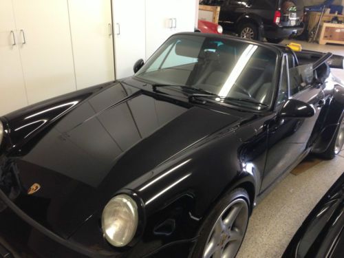 1991 Porsche 911 (964) Black Convertible Turbo One of a kind Certificate, image 2