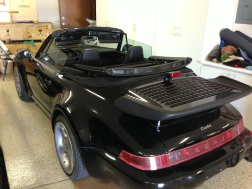 1991 Porsche 911 (964) Black Convertible Turbo One of a kind Certificate, image 3